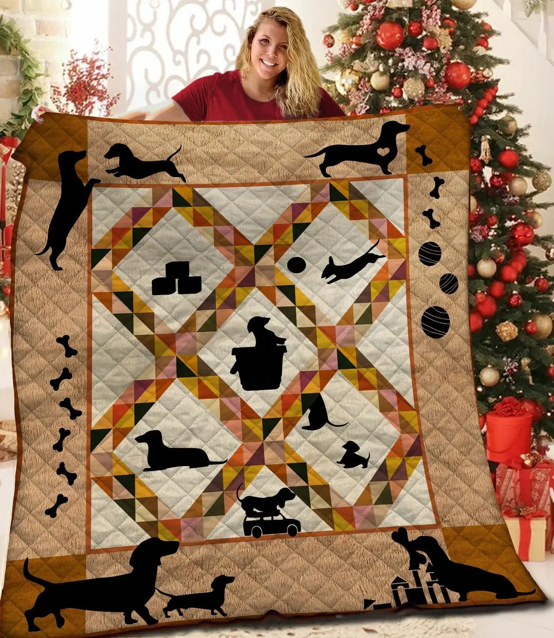 Dachshunds Life Dachshund Doxie Wiener Dog Lovers CL291220259MI Quilt Blanket and Home Decor