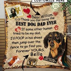 Dachshunds Lovely Dachshund Doxie Wiener Dog Lovers CL130121005AT Quilt Blanket and Home Decor