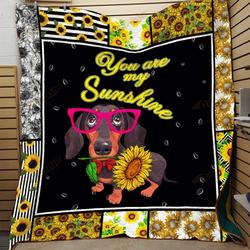 Dachshunds Lovely Dachshund Doxie Wiener Dog Lovers CL150121001AT Quilt Blanket and Home Decor