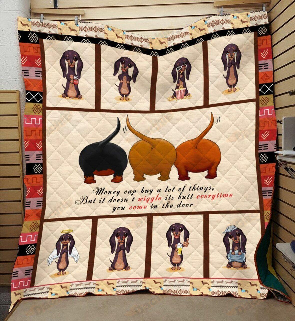 Dachshunds Lovely Dachshund Doxie Wiener Dog Lovers CL150121004AT Quilt Blanket and Home Decor