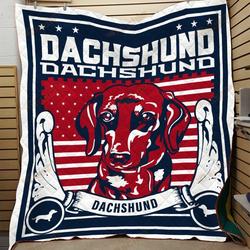 Dachshunds Lovely Dachshund Doxie Wiener Dog Lovers CL150121021AT Quilt Blanket and Home Decor