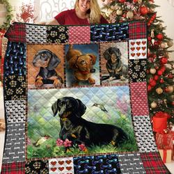 Dachshunds Lovely Dachshund Doxie Wiener Dog Lovers CL291220061MI Quilt Blanket and Home Decor