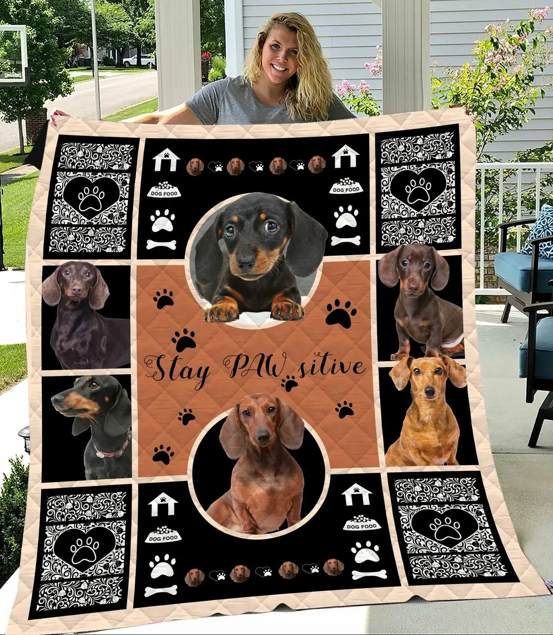 Dachshunds Lovely Dachshund Doxie Wiener Dog Lovers CL291220115MI Quilt Blanket and Home Decor