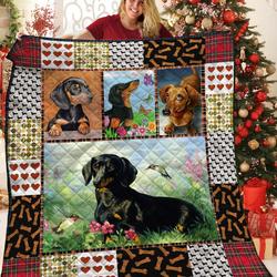 Dachshunds Lovely Dachshund Doxie Wiener Dog Lovers CL291220233MI Quilt Blanket and Home Decor