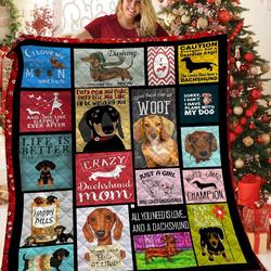 Dachshunds Lovely Dachshund Doxie Wiener Dog Lovers CL291220340MI Quilt Blanket and Home Decor
