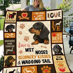 Dachshunds My Best Friend Dachshund Doxie Wiener Dog Lovers CL291220098MI Quilt Blanket and Home Decor