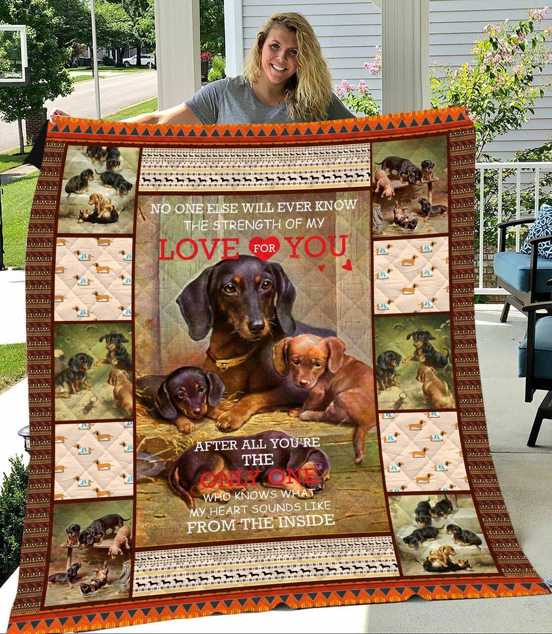Dachshunds My Best Friend Dachshund Doxie Wiener Dog Lovers CL291220106MI Quilt Blanket and Home Decor