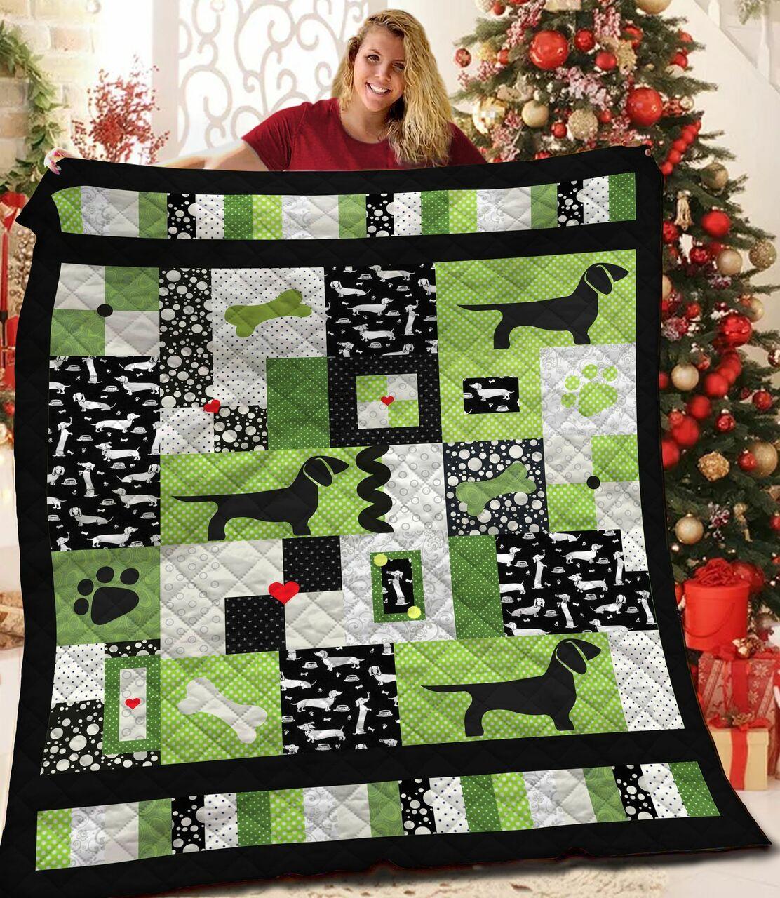 Dachshunds Puppy Dachshund Doxie Wiener Dog Lovers CL291220322MI Quilt Blanket and Home Decor