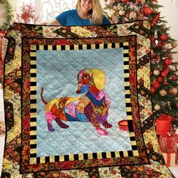 Dachshunds Stylized Dachshund Doxie Wiener Dog Lovers CL291220129MI Quilt Blanket and Home Decor