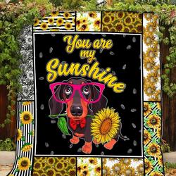 Dachsund Dachshund Sunshine Quilt Blanket Dhc020120715Td and Home Decor