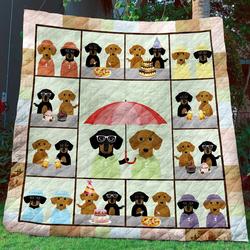 Dachsund Quilt Blanket C9B200211NM and Home Decor