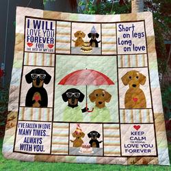 Dachsund Quilt Blanket C9B200213NM and Home Decor