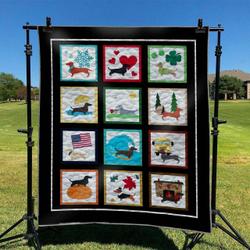 Dachsund Td2809346 Quilt Blanket and Home Decor