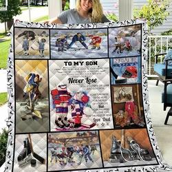 Dad To My Son Jfj Quilt Ref and Home Decor