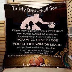 DAD TO SON - NEVER LOSE Ver1 Blanket TH0907 Quilt and Home Decor