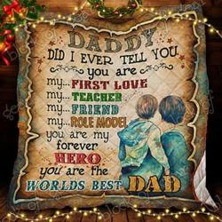 Daddy You Are My Hero Cl22100144Mdq Quilt Blanket and Home Decor