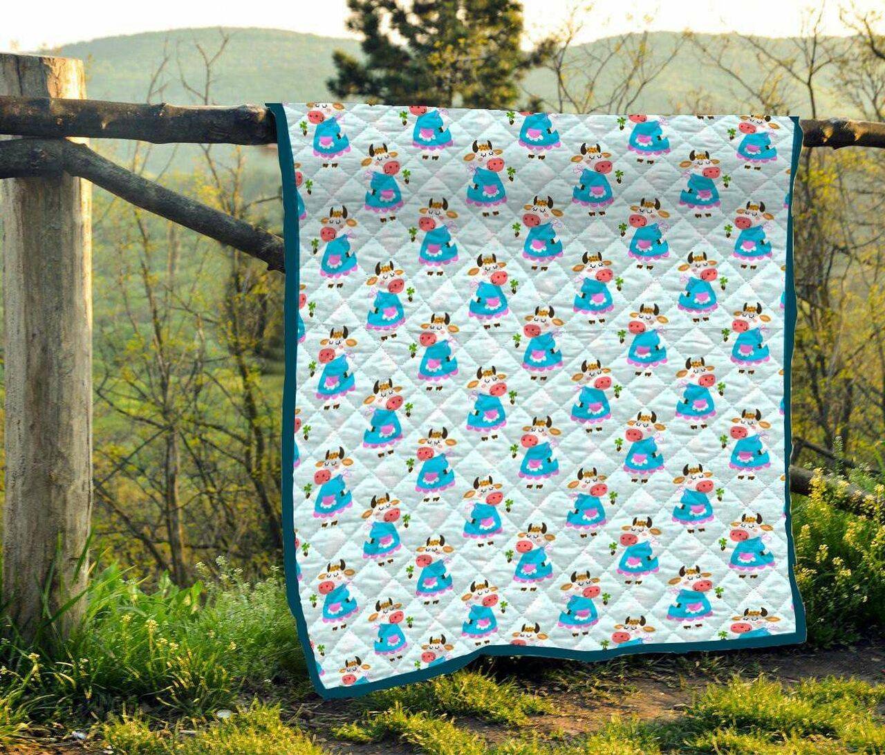 Dairy Cow Clp280618 Quilt Blanket and Home Decor