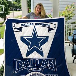 Dallas Cowboys Quilt Blanket 02 and Home Decor
