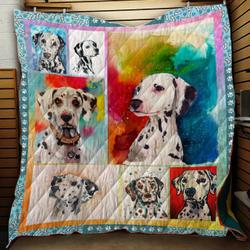 Dalmatian Dogs Quilt Blanket A182 and Home Decor