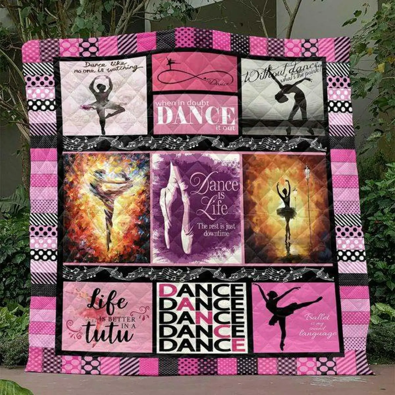 Dance Is Life Quilt Blanket Yld9 Quilt and Home Decor