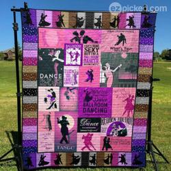 Dance Your Cares Away Quilt Blanket Lk08  Quilt and Home Decor