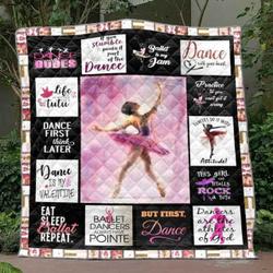 Dancers Have Pointe Quilt Blanket Ylh5  Quilt and Home Decor