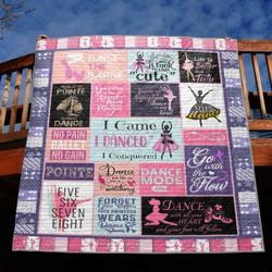 Dancing Is The Closest Thing To Magic Quilt Blanket Aq55  Quilt and Home Decor