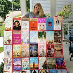 Danielle Steel Books Style 2 Quilt Blanket and Home Decor