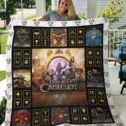 Dark Age Of Camelot Quilt Blanket Ver 1 and Home Decor