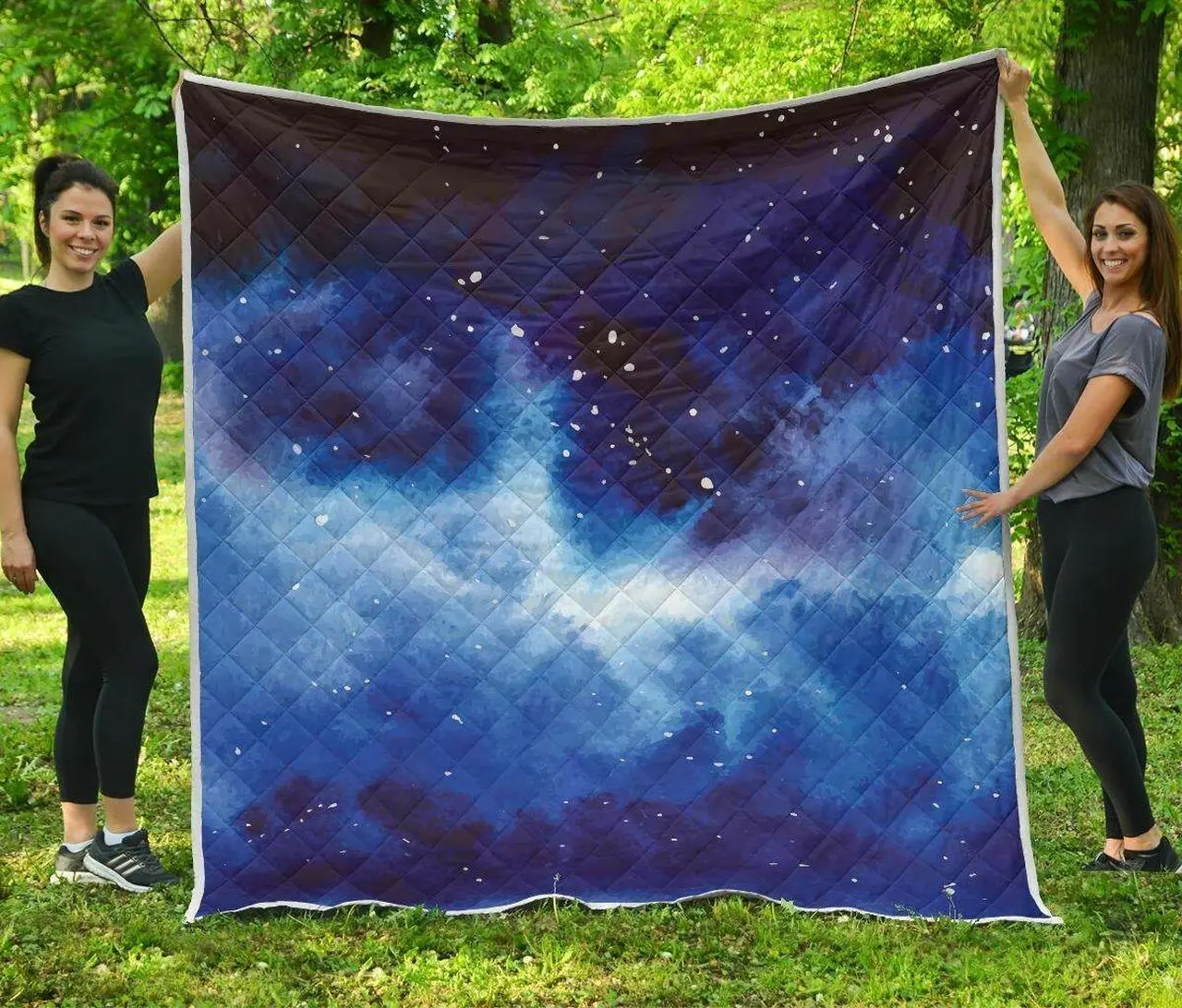 Dark Blue Galaxy Space Cl17100228Mdq Quilt Blanket and Home Decor