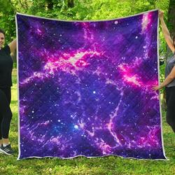 Dark Purple Universe Galaxy Space Cl17100248Mdq Quilt Blanket and Home Decor