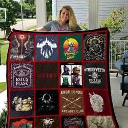 Dark Souls Quilt Blanket and Home Decor