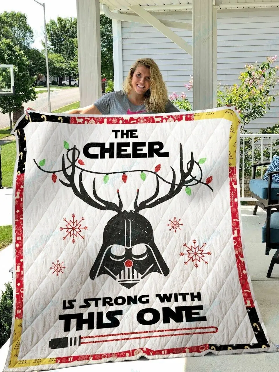 Darth Vader Christmas Quilt Blanket 01351 and Home Decor