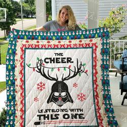 Darth Vader Christmas Quilt Blanket and Home Decor