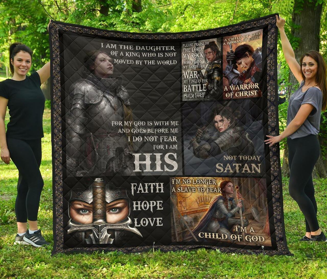 Daughter Of King For Who Love Christ Quilt and Home Decor