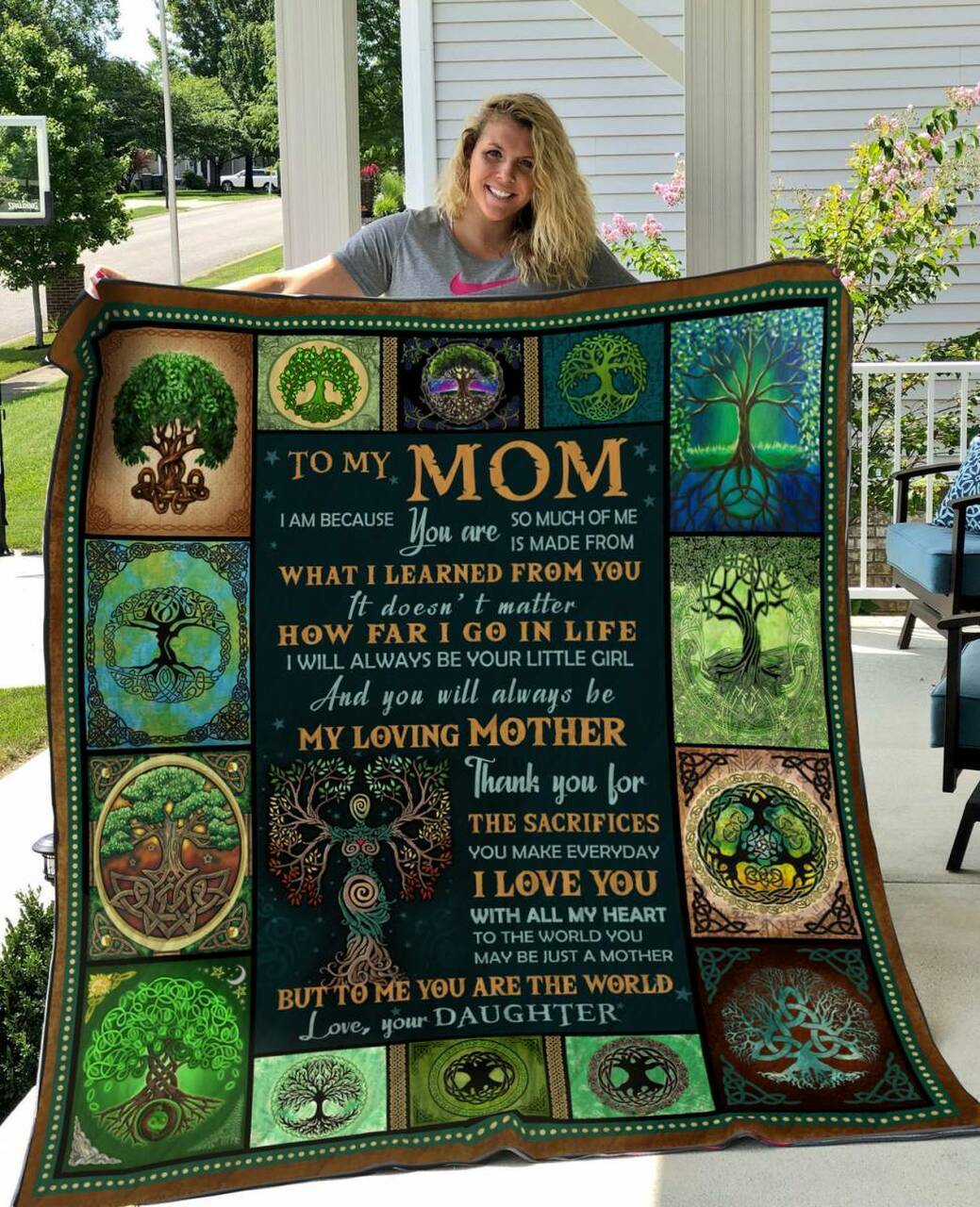 Daughter To Mother Viking I Am Because You Are Quilt Bt and Home Decor