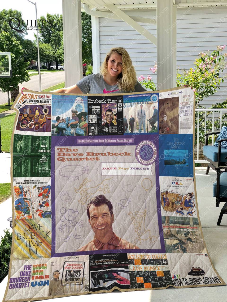 Dave Brubeck Albums Quilt Blanket For Fans Ver 17-2 and Home Decor