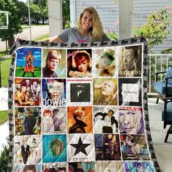 David Bowie Albums Cover Poster Quilt Blanket Ver 2 and Home Decor