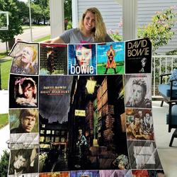 David Bowie Quilt Blanket 01134 and Home Decor