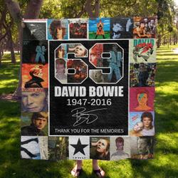 David Bowie Quilt Blanket 02 and Home Decor