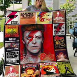 David Bowie Quilt Blanket Hvt070616  Quilt and Home Decor