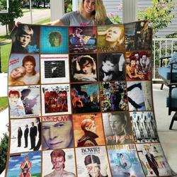 David Bowie Ver1 Quilt Blanket and Home Decor