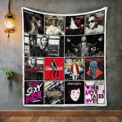 David Guetta Album Covers Quilt Blanket and Home Decor