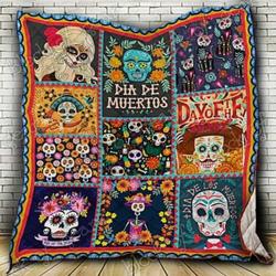 Day Of The Dead Cl18100198Mdq Quilt Blanket and Home Decor