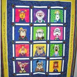 Dazzeling Dogs Cla1810187Q Quilt Blanket and Home Decor