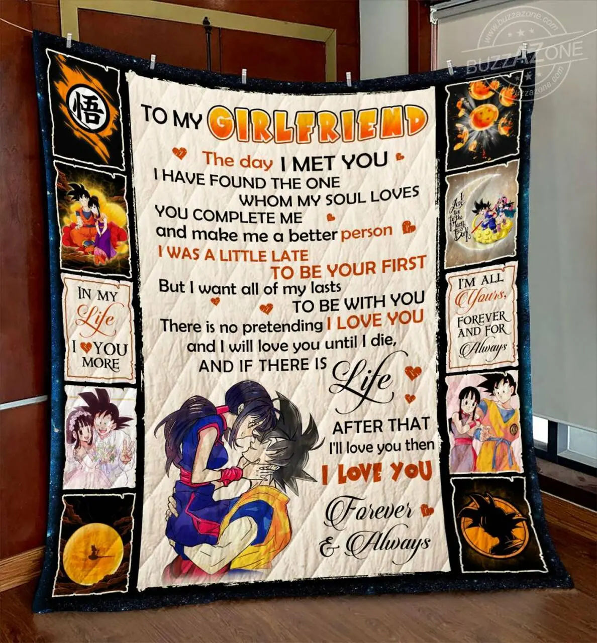 Db Girlfriend All Of My Lasts Goku Quilt Gg and Home Decor