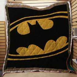 Dc Comics Batman Logo Tapestry Throw Quilt and Home Decor