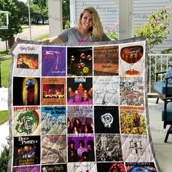 Deep Purple Albums Cover Poster Quilt 2 and Home Decor