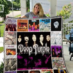 Deep Purple Albums Cover Poster Quilt and Home Decor
