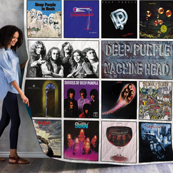 Deep Purple Albums Quilt Blanket For Fans Ver 14 and Home Decor